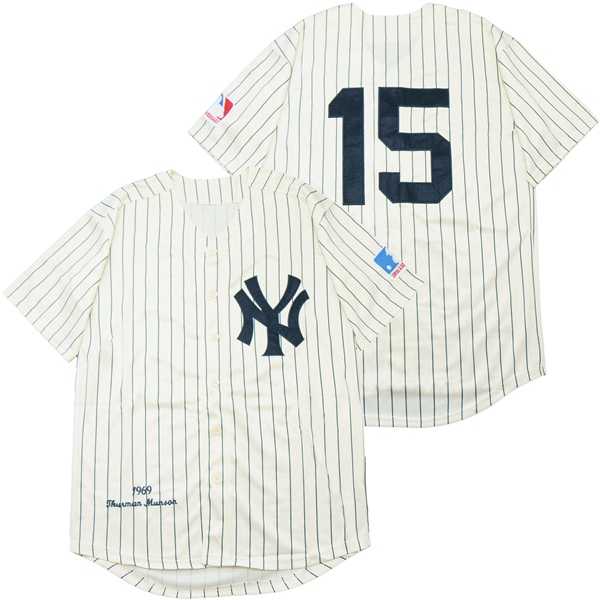 Yankees 15 Thurman Munson Cream 1969 Throwback Jersey,We sell and wholesale Yankees 15 Thurman Munson Cream 1969 Throwback Jersey on line form chian!